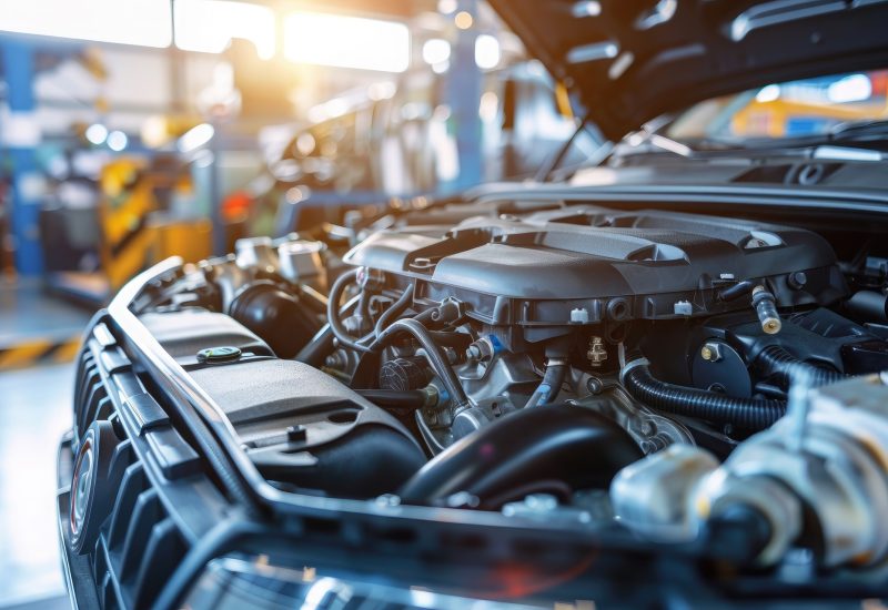 Car repair and maintenance services in the garage